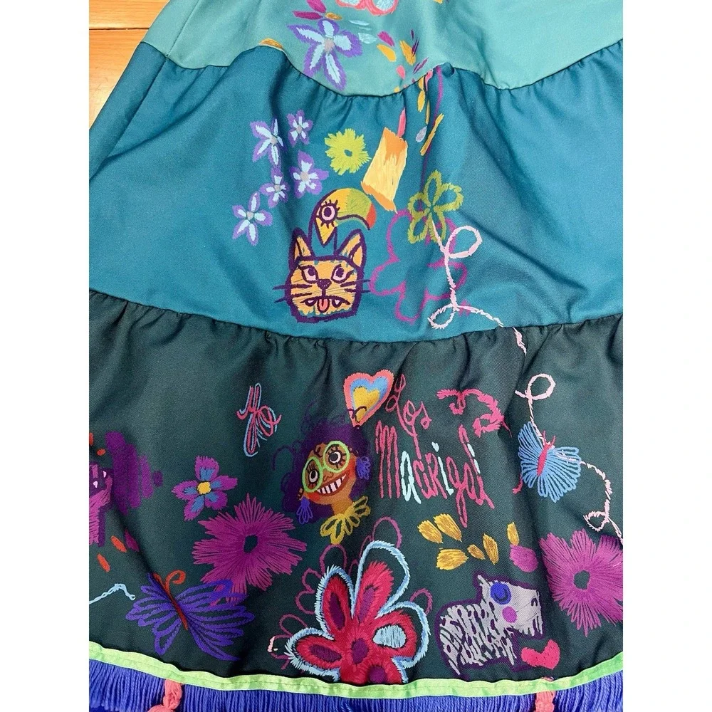 Disney Store Encanto Mirabel Deluxe Costume‎ Dress Girls Size 9/10 & Accessories